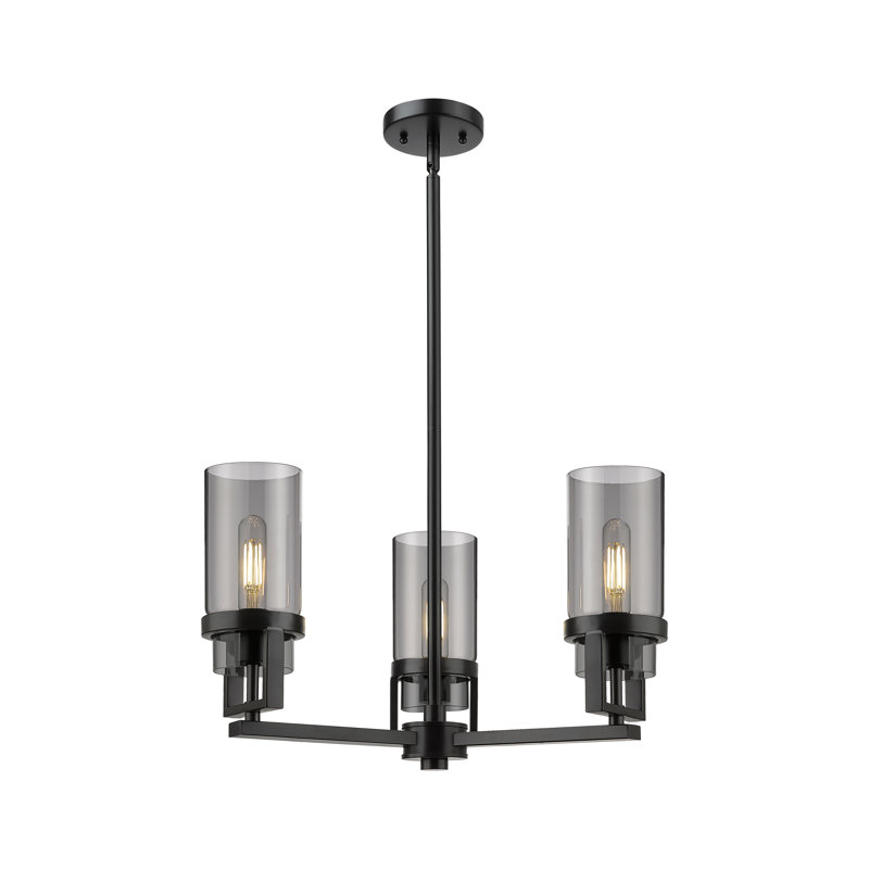 Luminaire suspendu 8 tiges Utopia, Blanc mat, Noir mat