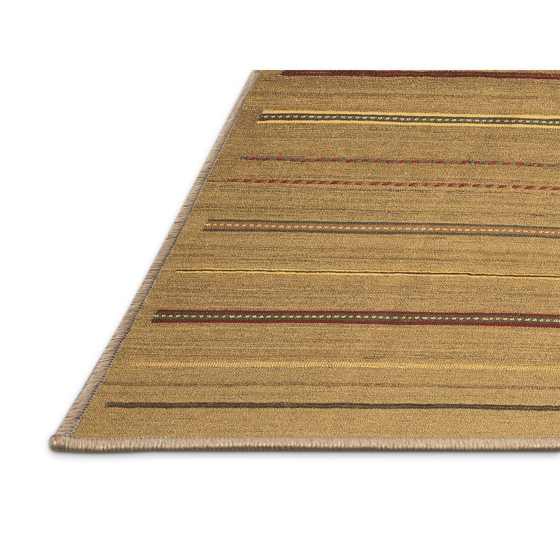Adji Washable Striped Indoor Rug, Rectangle 2' x 4'