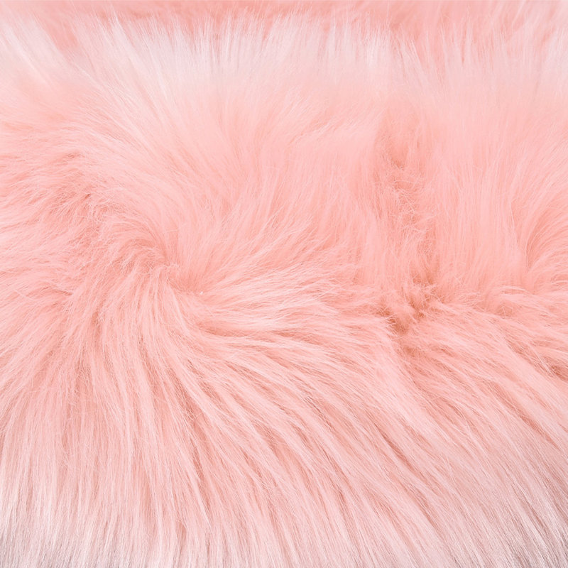 Faux Sheepskin Indoor Rug, Rectangle 5' x 6'5"