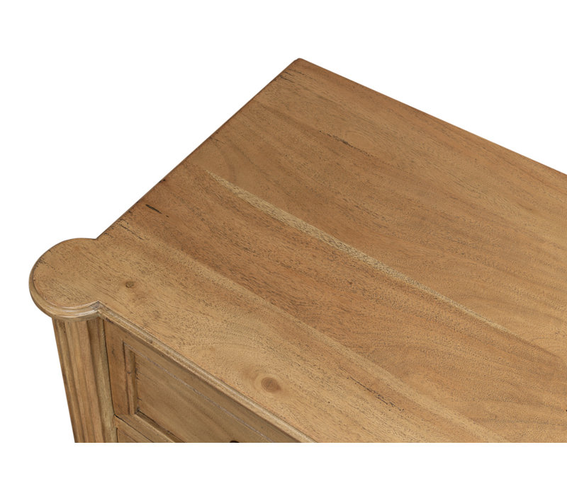 Chamberlain Solid Wood Storage Cabinet, Driftwood