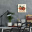 Art mural en verre rouge «U Pick Apples» par David Carter par Red Barrel Studio®-917147563