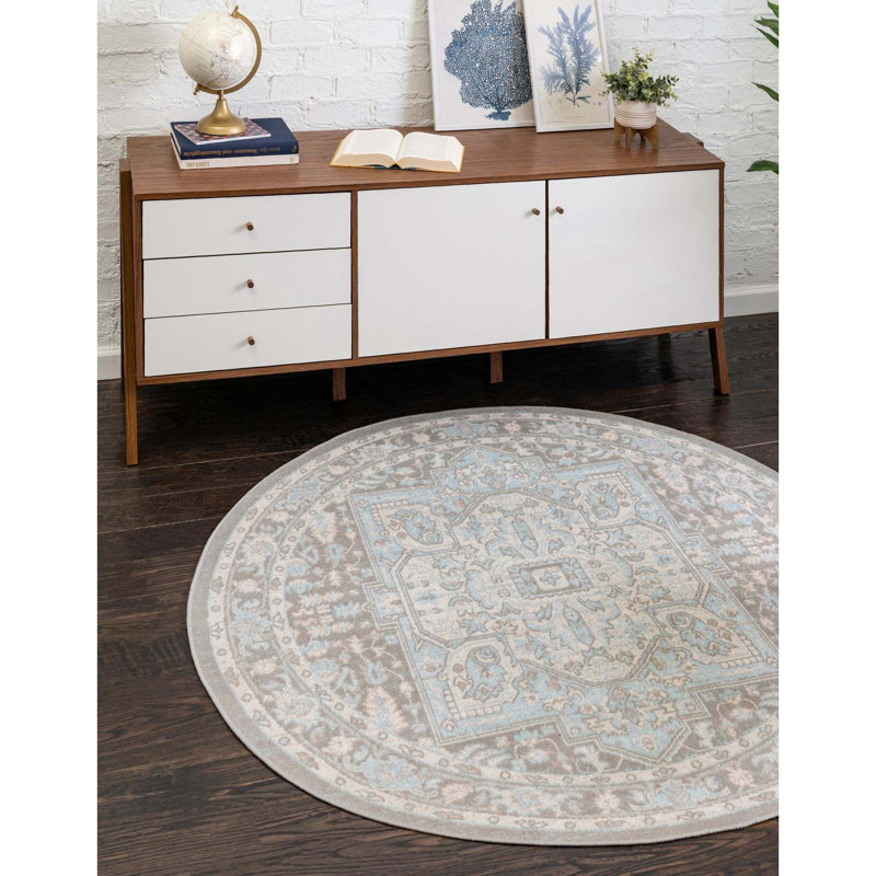 Shaundrelle Oriental Indoor Rug, Round 3'3"