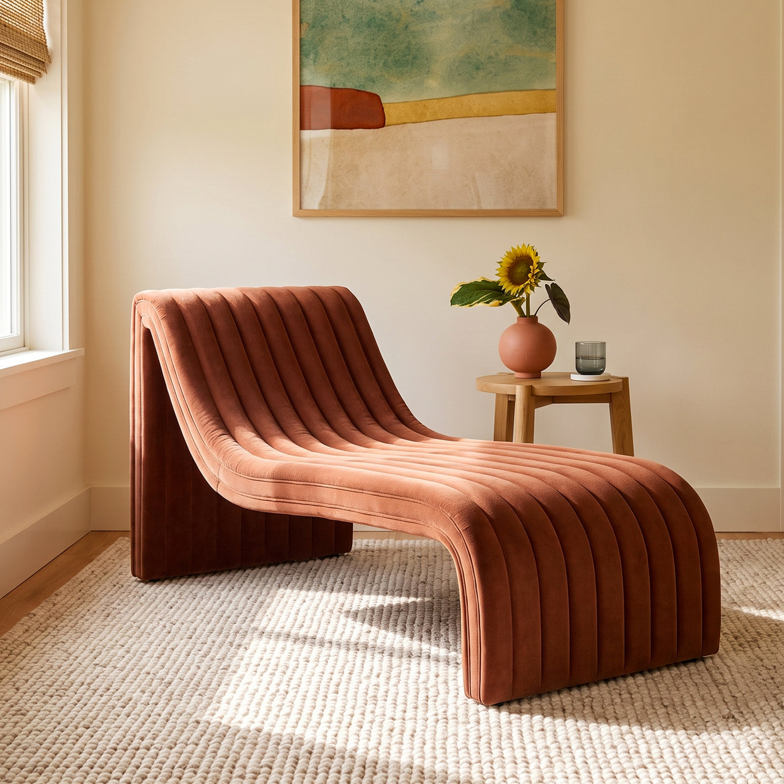 Brandt Upholstered Chaise Lounge, Surrey Auburn