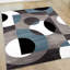Tapis géométrique gris / noir / blanc-1715533849