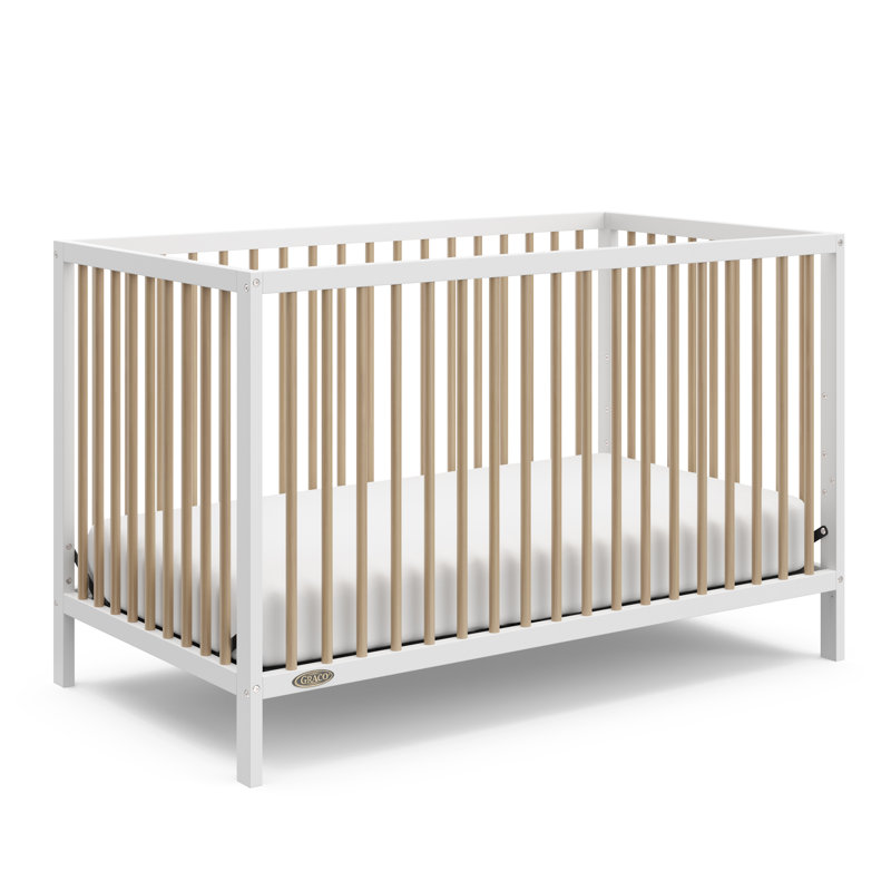 Teddi 5-In-1 Convertible Crib, White/Driftwood