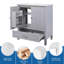 Meuble-lavabo double 60 po Modern-624852700