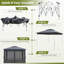 11 X 11 FT Pop up Canopy Tent w/ Mesh Screen Netting Carrying Bag Zippered Doors