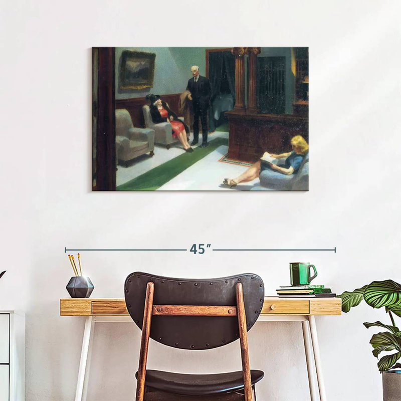Hall de l'hôtel Leisha, H 24 po x l 36 po