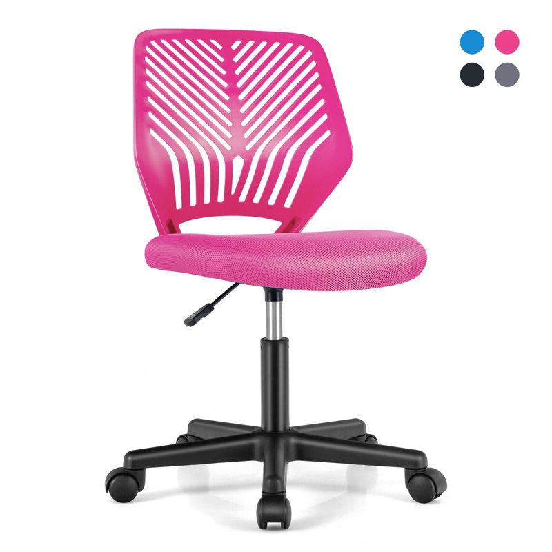 Inbox Zero Inara Office Chair, Pink