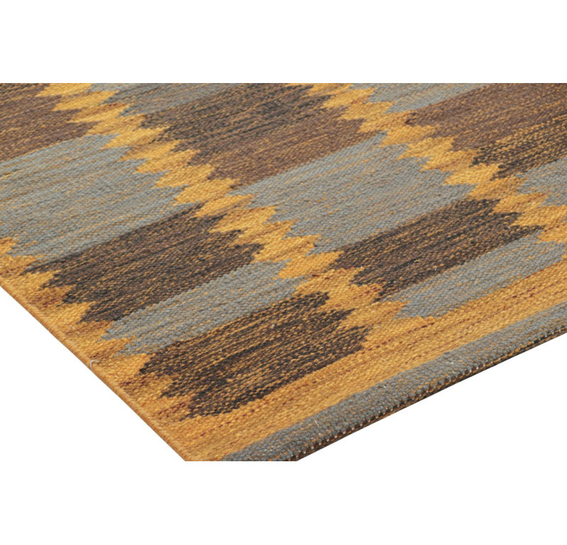 Geometric Area Rug in Polychromatic, Rectangle 5' x 7'