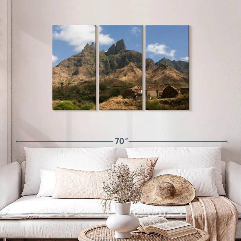 Alvord Santiago Cape Verde Mountainscape, 28" H x 45" W