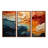 Biomorphism Organic Forms V - 3 Piece Wrapped Canvas Print-101532576-98146511