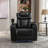 270 Degree Swivel PU Leather Power Recliner Individual Seat Recliner With Tray Table,  Phone Holder, Cup Holder,  USB Port, Hidden Arm Storage For Living Room-800795320