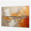 Orange Impressions I - art mural abstrait en acrylique-605474600