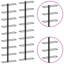 Lorrona Wall-mounted Wine Racks for 18 Bottles Black Iron