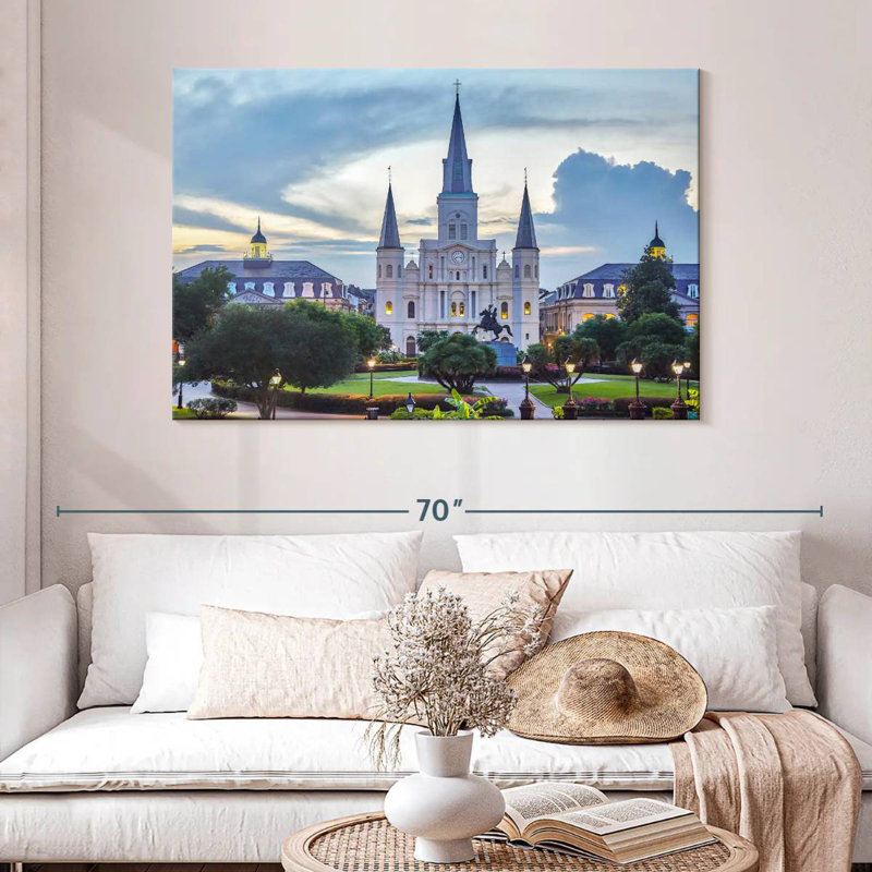 Ravi Palatial St. Louis Cathedral, 32" H x 48" W