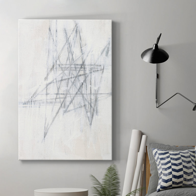 Off The Wall II - Toile tendue avec châssis de qualité supérieure - prête à être accrochée, H 12 po x l 8 po x P 1 po