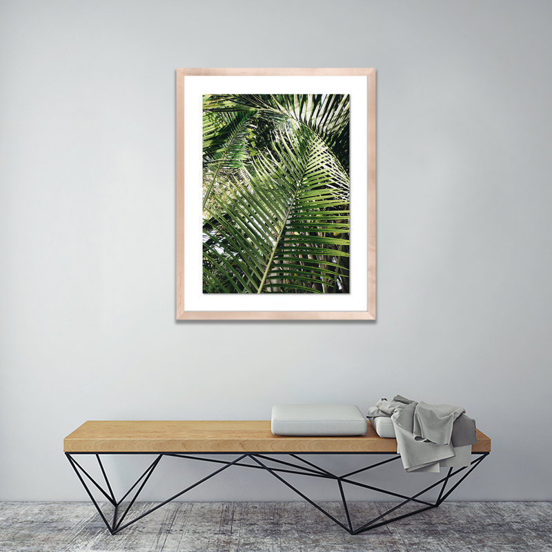 Palm I Print by Vitaliy Paykov, Natural, 40" H x 32" W x 2.5" D