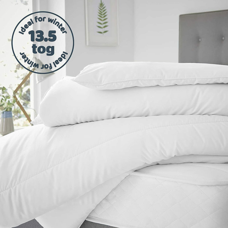 13.5 TOG Winter Duvet – Extra Warm, Cosy Insulated Quilt for Cold Weather Bedding, 220cm W x 230cm L