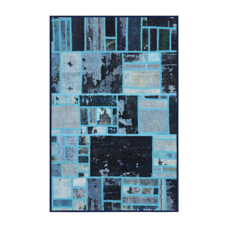 Abstract Indoor Rug, Runner 2' x 5'
