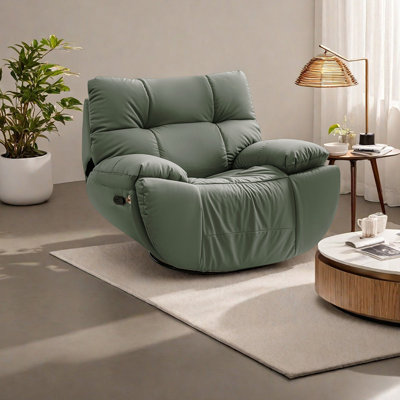 Ergonomic faux leather Recliner Elegant Design