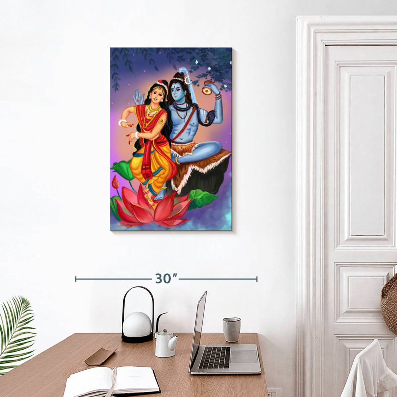 Adella Shiv Parvati, 30" H x 20" W