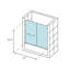 Levity 59.63" x 62" Double Sliding Bath Door with CleanCoat® Technology-1825451495