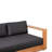 Leon 86.6" Wide Eucalyptus Patio Sofa