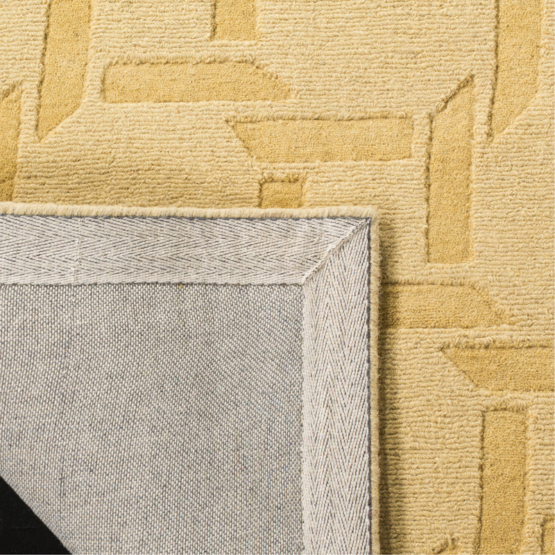 Resort Martha Stewart Hand Tufted Wool Pile Geometric Rug, Round 4'