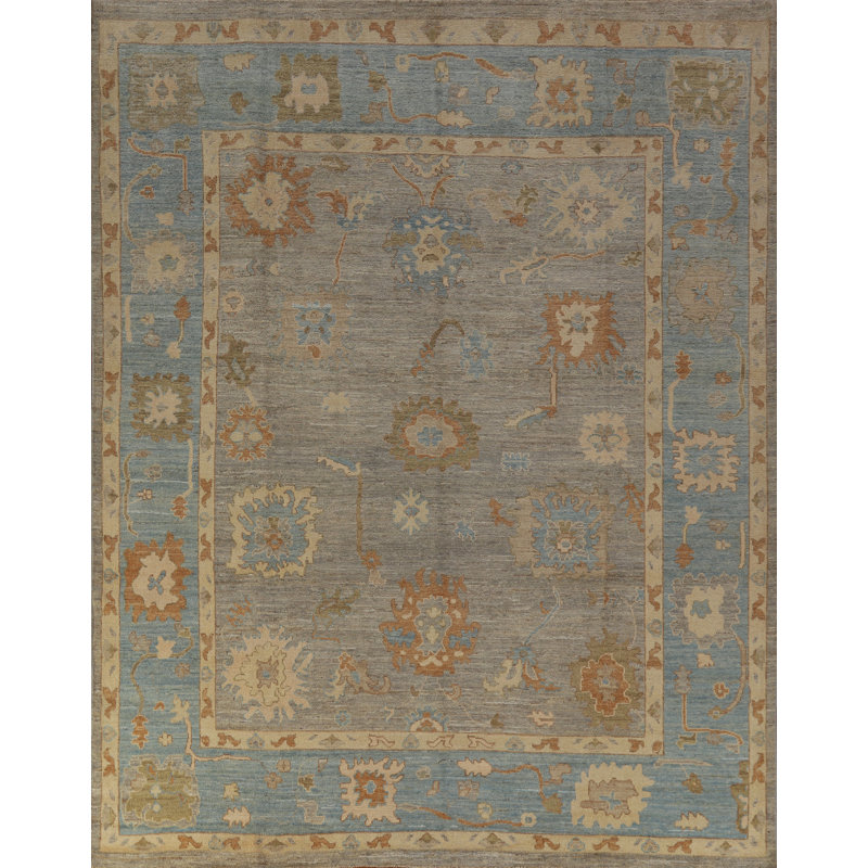 Vegetable Dye Oushak Turkish Area Rug