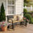 2-person Outdoor Glider Bench With Classic American Style Backrest, Weatherproof Outdoor Rocking Benches For Garden, Park, Porch, Patio