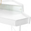Meuble-lavabo avec miroir pliant réglable et tabouret