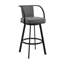 Chaise de bar pivotante en similicuir et fer Anecia-706683706-752325802