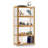 4-Tier Display Cabinet With Flip Up Door, Curio Cabinet Collection Display Shelf Showcase Bookcase-253445820