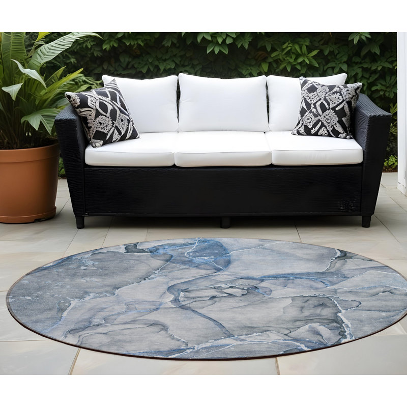 Tapis d'intérieur rond 8 po
