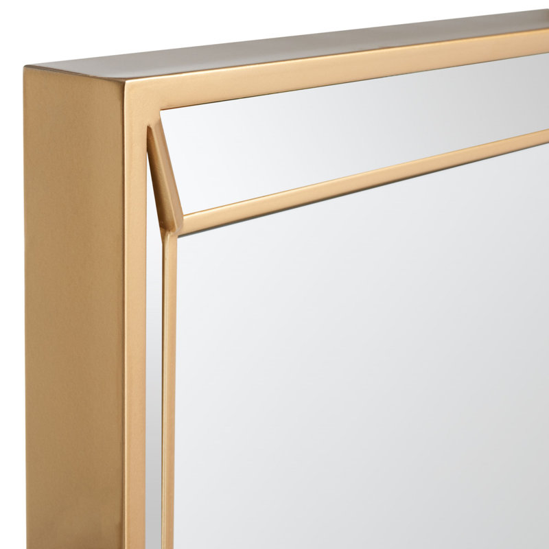 Tavonta Metal Wall Mirror, Gold