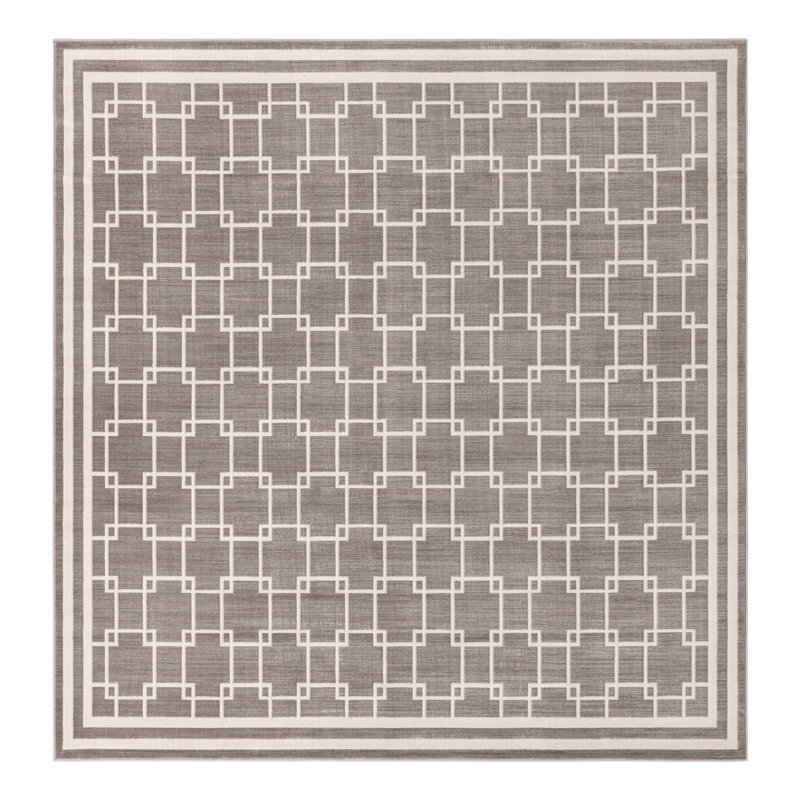 Jill Zarin Metropolitan Uptown Rug Gray, Square 7'10"