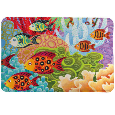 Fish in the Hood Memory Foam Rug By Laural Home