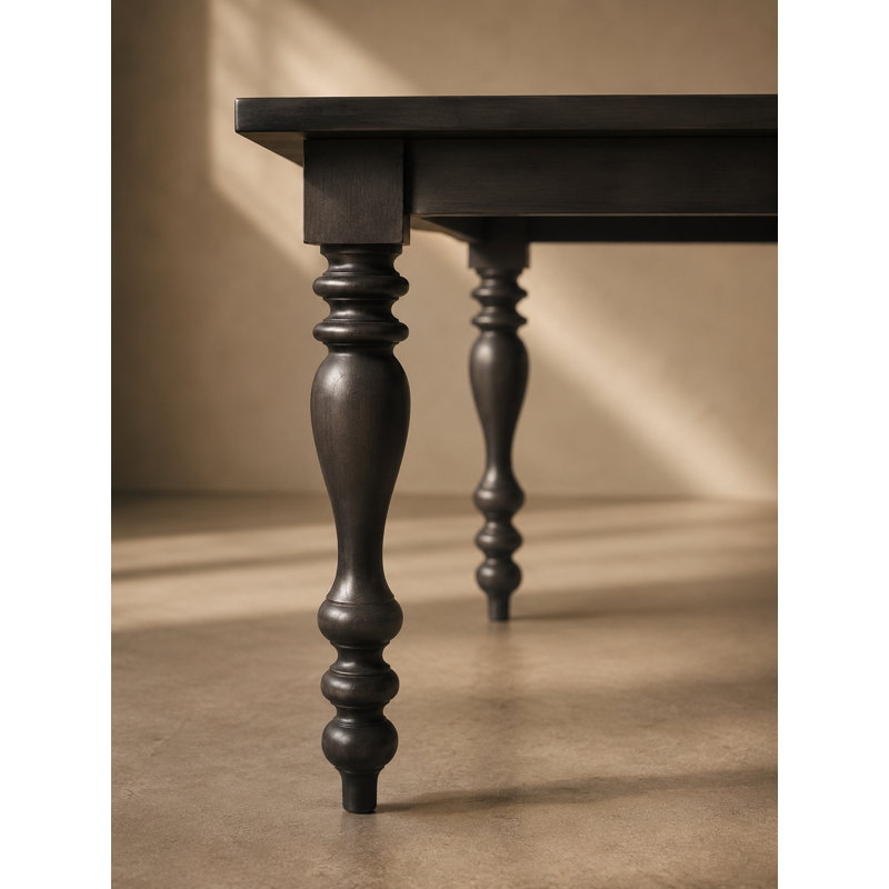Demaria Traditional Dining Table with Turned Legs · Seats 6 · 72"–90" Extendable