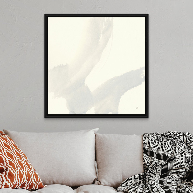 Impression d’art graphique sur toile, Cadre flottant noir, H 38 po x l 38 po x P 1,75 po