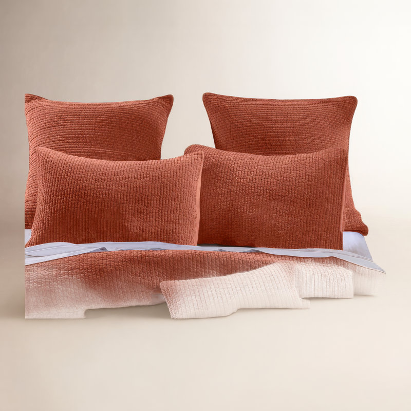 Courtepointe rustique en velours de coton, Courtepointe double / grand, Bleu marine