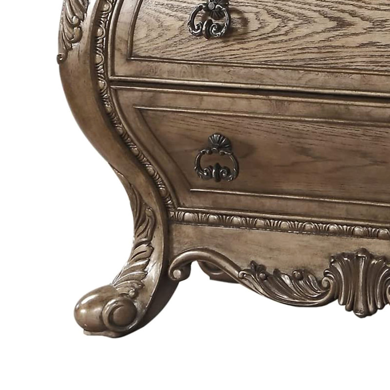 Table de chevet 3 tiroirs Traditional