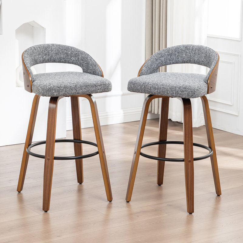Swivel Upholstered Counter Stool, Counter Stool (25" Seat Height)
