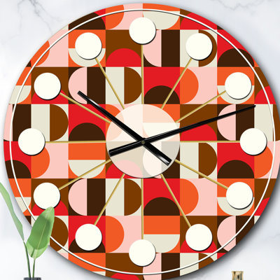 Horloge murale rétro Mid-Century