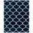 Geometric Power Loom Navy/White Area Rug-1741721486