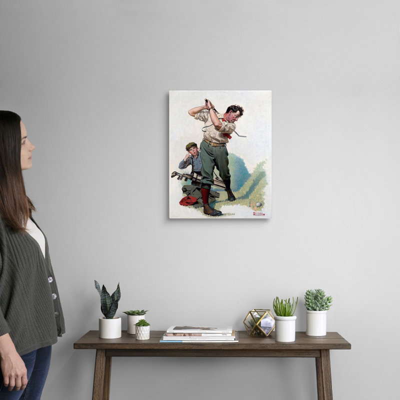 Art mural sur toile Norman Rockwell, H 20 po x l 16 po x P 1,25 po, Toile tendue