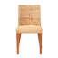 Chaise d'appoint en bois massif beige Beola