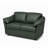 Ramdev Top Grain Leather Loveseat with Cushioned Back and Pillow Top Arm-124301329-121933960