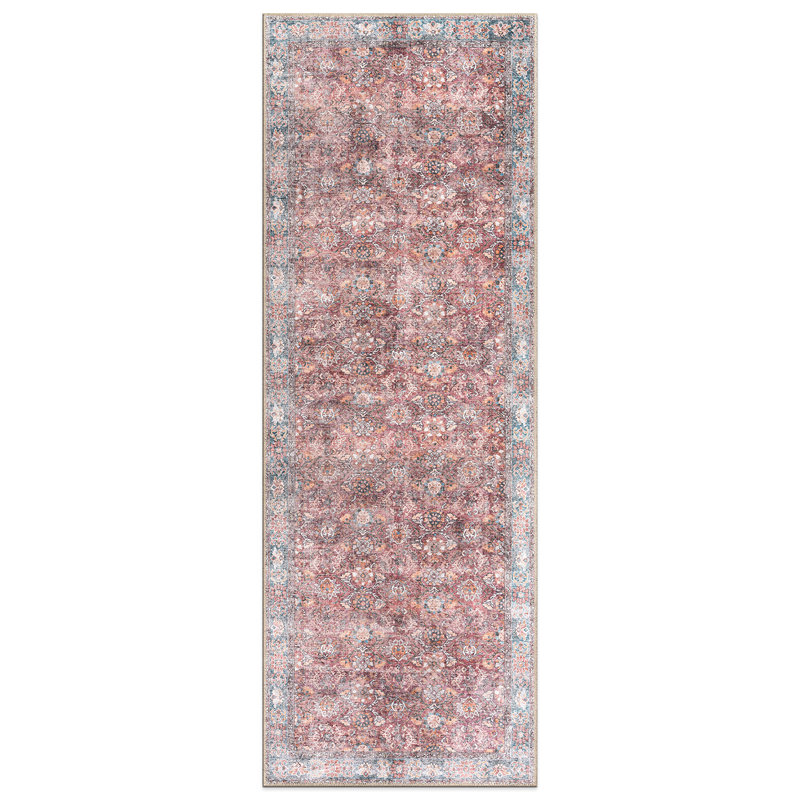 Tapis transitionnel à bordure antidérapant et transitionnel, Tapis de couloir 2 pi 6 po x 7 pi