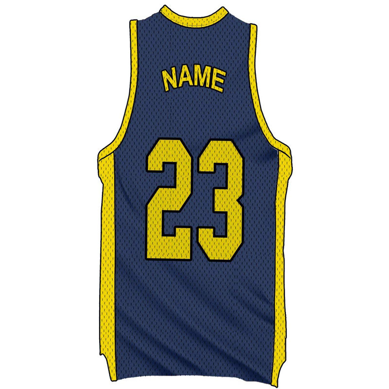 Adhésif décoratif Basketball Jersey, H 16 po x l 8 po, Bleu